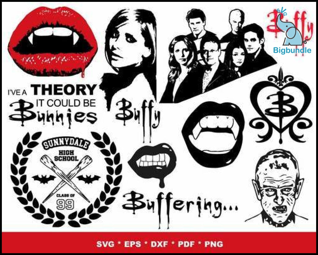 1000+ Buffy the Vampire slayers svg bundle for print and cricut