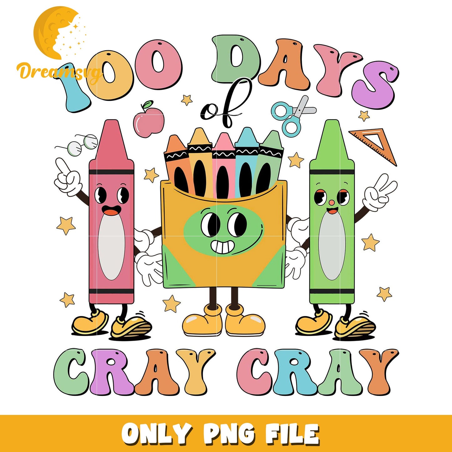 100 Days Crayon PNG Clipart
