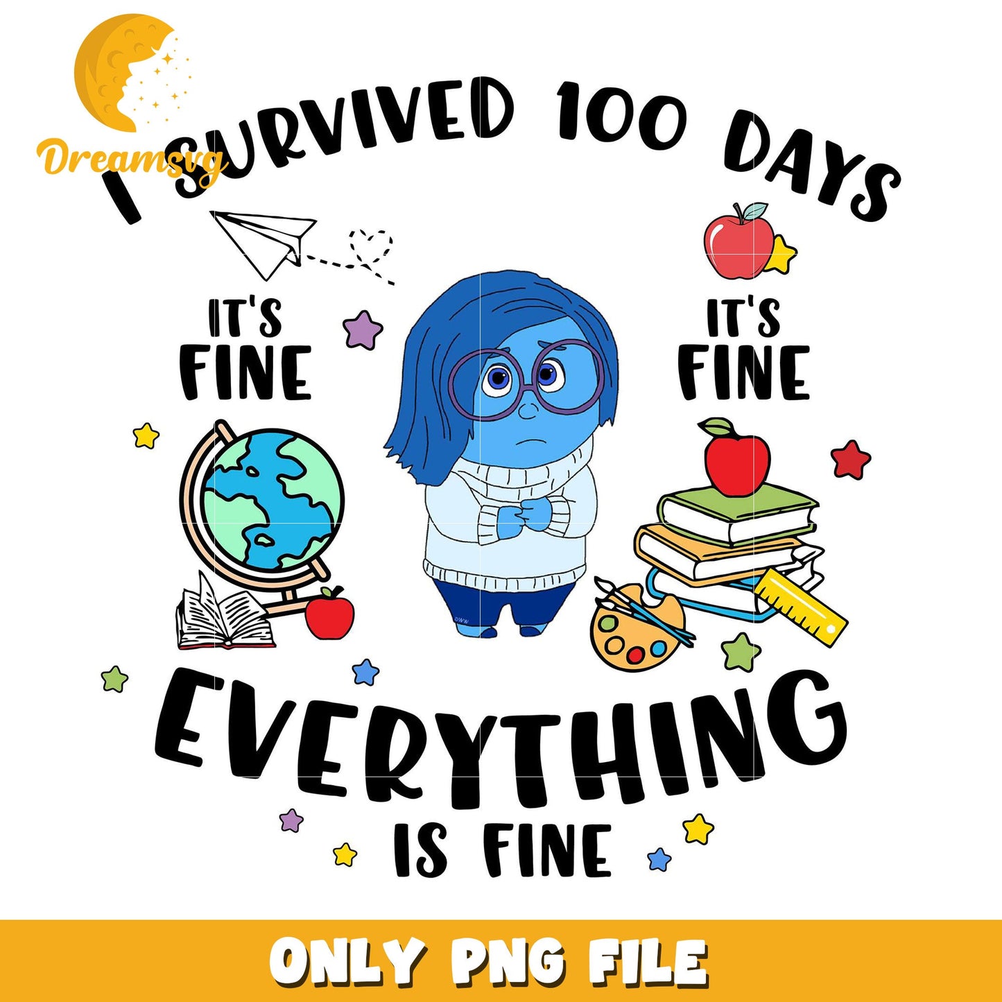 100 Days Survived PNG Its Fine