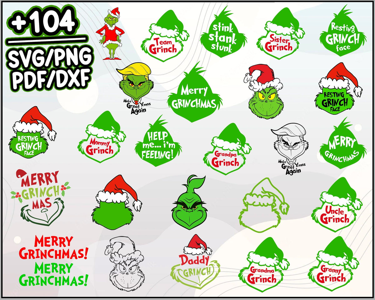 Grinch Bundle SVG, Grinchmas svg