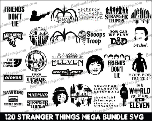 620+ Stranger Things SVG Bundle, Hellfire Club Svg, Stranger Things PNG Bundle