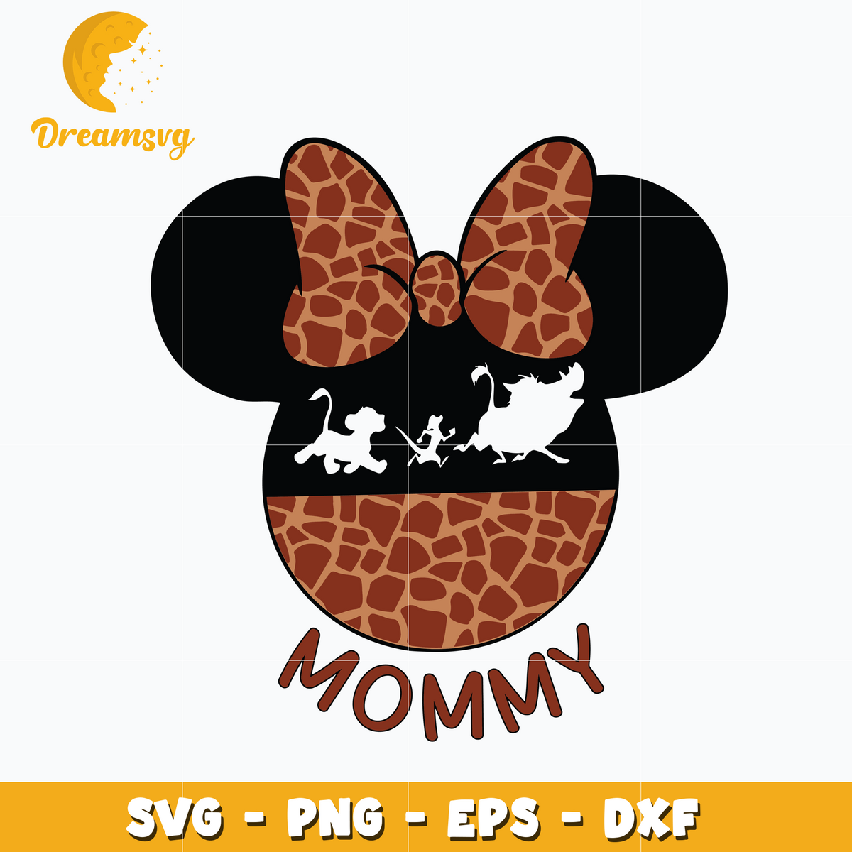 Mommy Lion king svg, minnie mouse head svg
