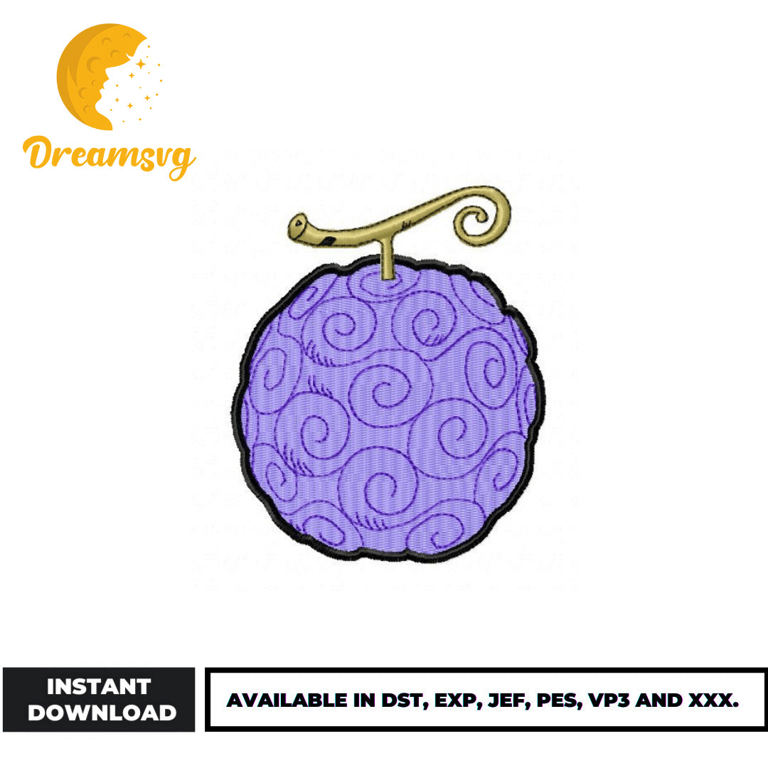 Gomu Gomu no Mi embroidery design