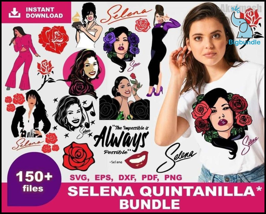 150+ Selena Quintanilla SVG Bundle, Selena bundle svg