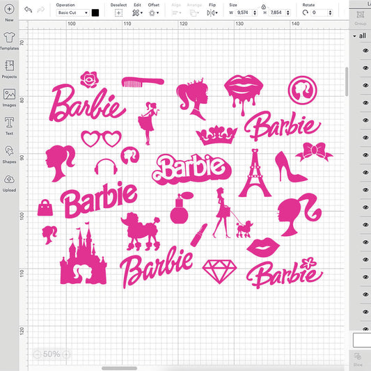 Barbie SVG Cut Files, Barbie Vector, Barbie Birthday SVG, Barbie Png