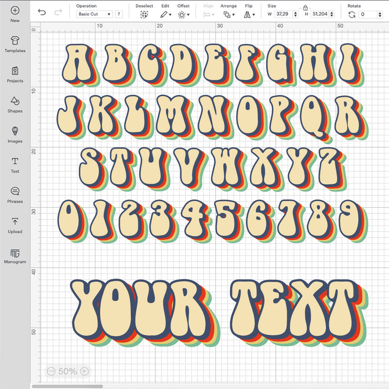 Groovy Letters SVG, Groovy Alphabet PNG, Groovy Font On Cricut, Groovy Font SVG