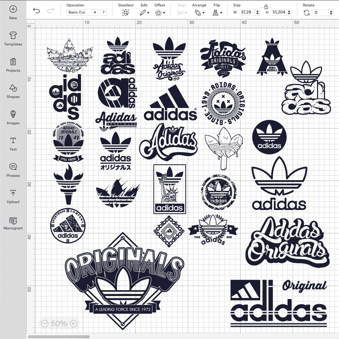 Custom Adidas Logo SVG, Adidas Logo Transparent, Adidas Cut Files, SVG for Cricut
