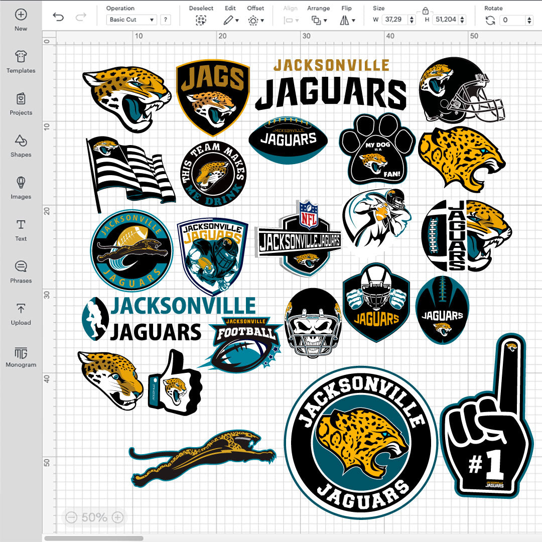 Jacksonville Jaguars Logo SVG, Jacksonville Jaguars PNG Logo Transparent, SVG Cut Files For Cricut / Silhouette