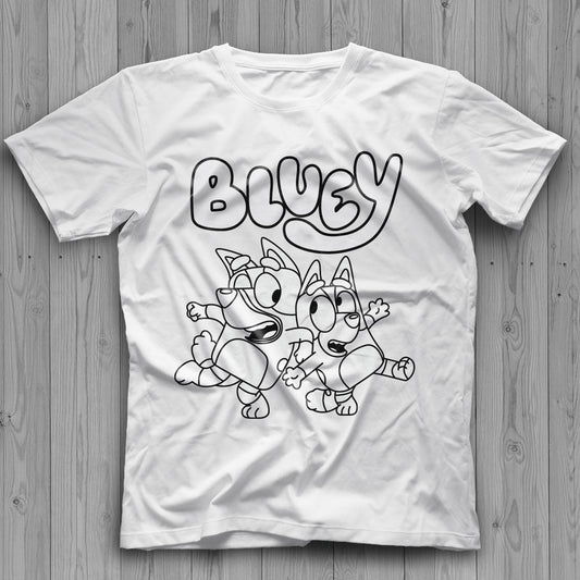 Bluey Outline SVG, Cricut Bluey SVG, Bluey Birthday PNG, Bluey Silhouette SVG, Bluey Bingo SVG