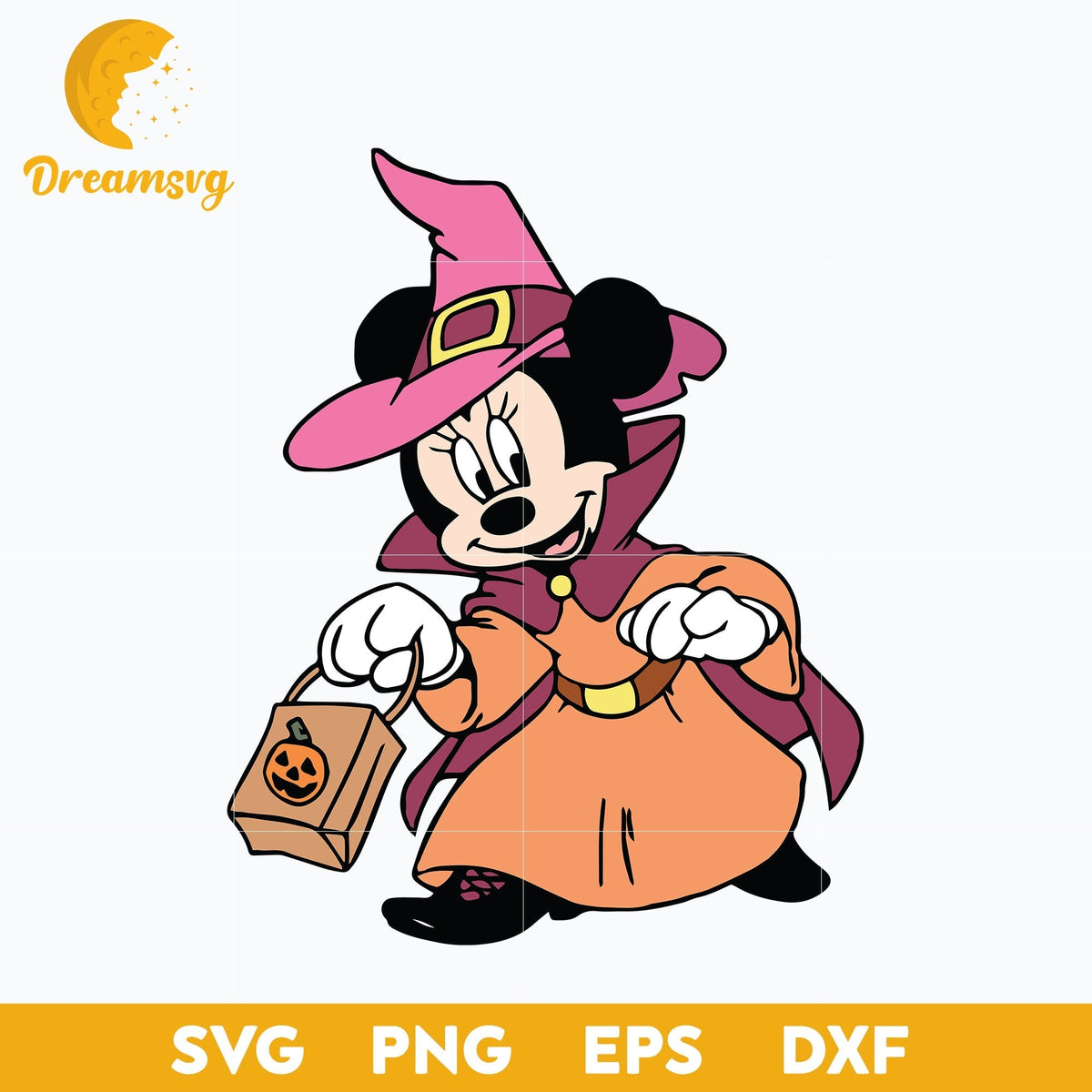 Minnie Mouse Halloween Svg, Minnie Halloween Svg, Minnie Svg, Halloween Svg, png, dxf, eps digital file.