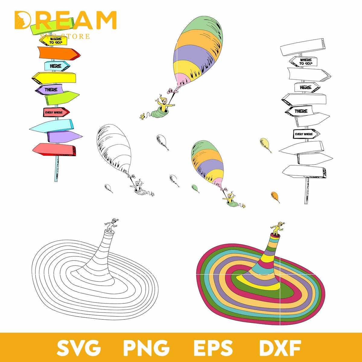 Dr seuss bundle svg, dr seuss svg, dr seuss quotes svg, png, dxf, eps digital file DR21022116