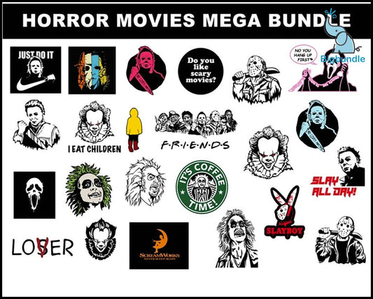 1800+ Horror Movies SVG Bundle, Bundle svg, eps, png, dxf