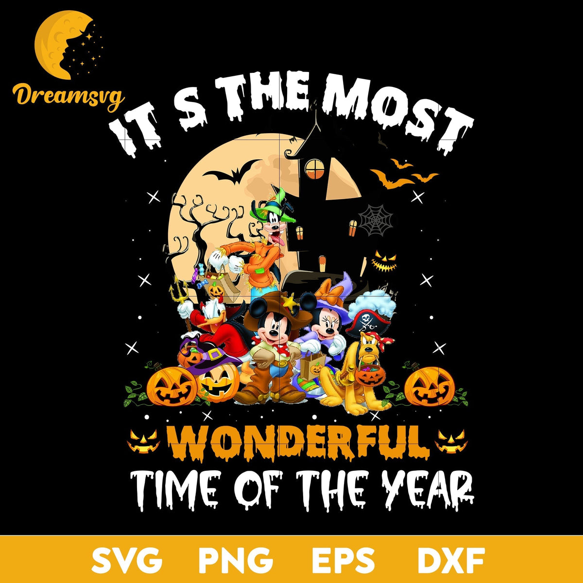 It's the most wonderfull time of the year Svg, Halloween svg, png, dxf, eps digital file.