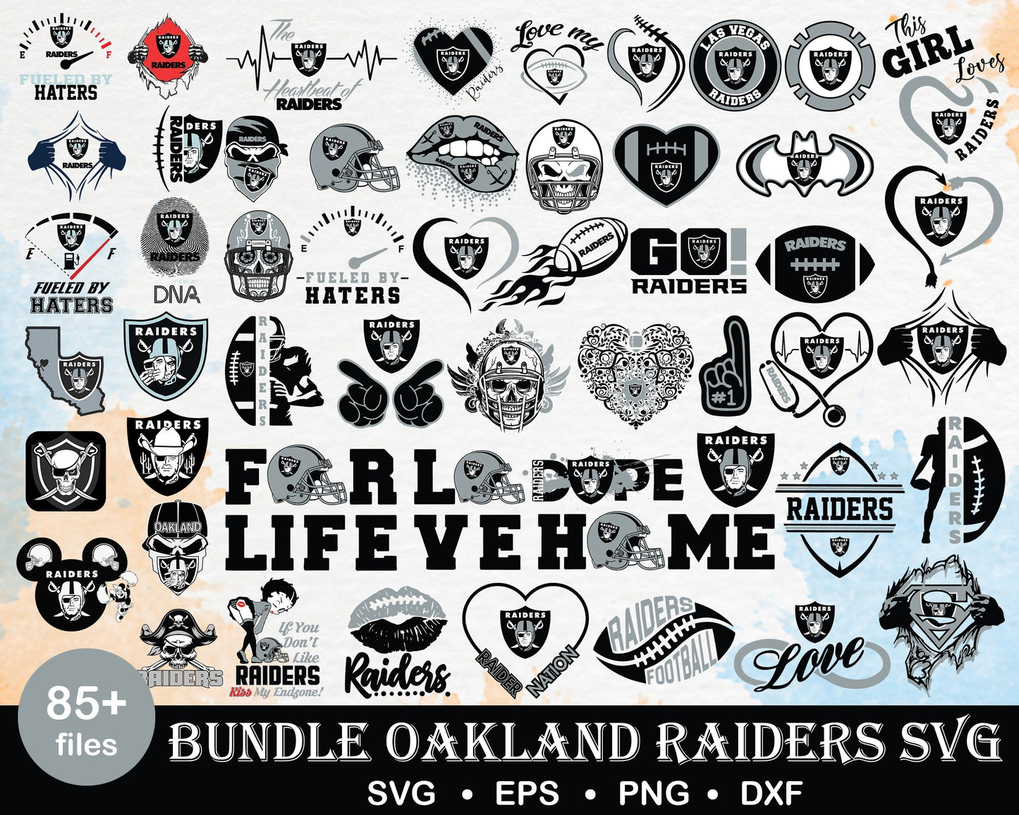85+ Las Vegas Raiders bundle svg, Raiders bundle svg, Nfl svg, png, dxf, eps digital file