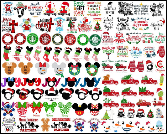 2000+ Christmas SVG Bundle, Christmas Svg, Holiday Svg, Winter Svg, Christmas Sign Svg, Christmas Quotes, Cut File, Cricut, Silhouette
