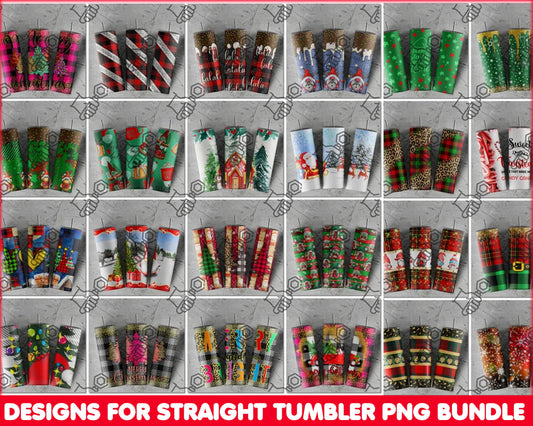 200+ Christmas Tumbler, 20oz Skinny Tumbler Sublimation, Christmas designs for Straight Tumbler PNG Instant Download CRM12112204