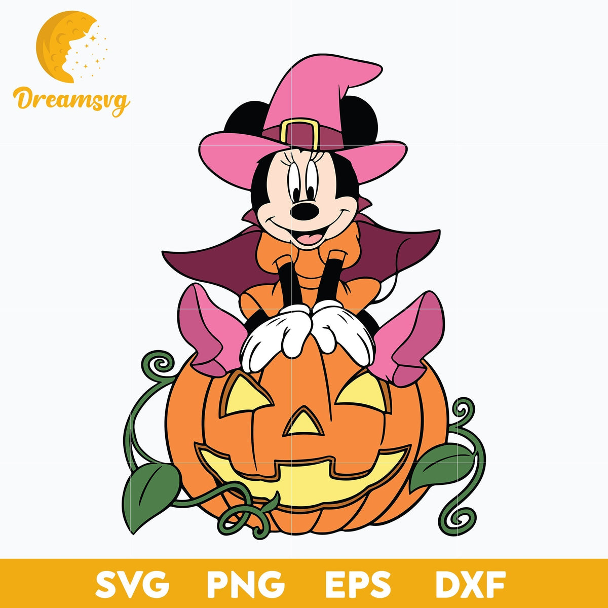 Minnie Mouse Halloween Svg, Minnie Halloween Svg, Minnie Svg, Halloween Svg, png, dxf, eps digital file.