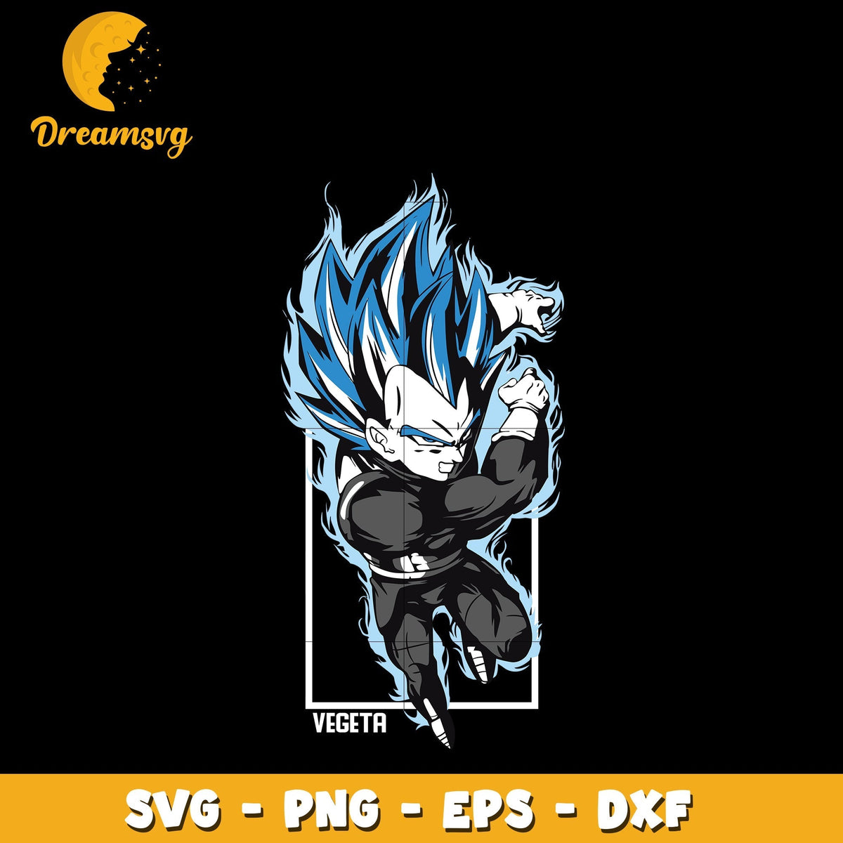 Vegeta Powers Svg, Dragon ball Svg