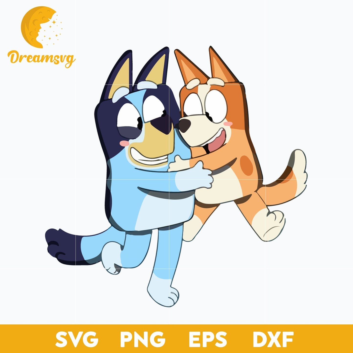 Bluey Svg, Bingo svg, Bluey character svg, Bluey Cartoon svg, cartoon svg, png, dxf, eps digital file.