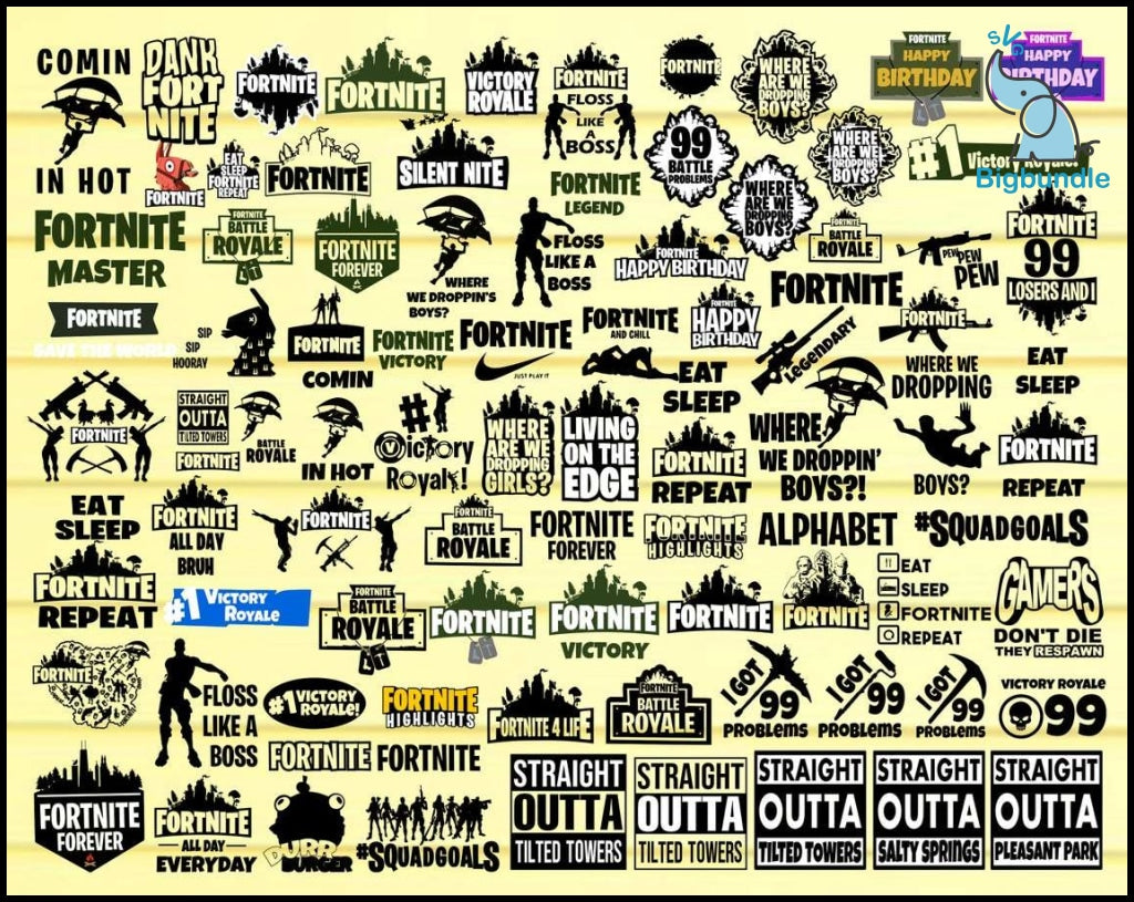 3000+ Fortnight Super Bundle svg, Bundle fortnight svg, eps, png