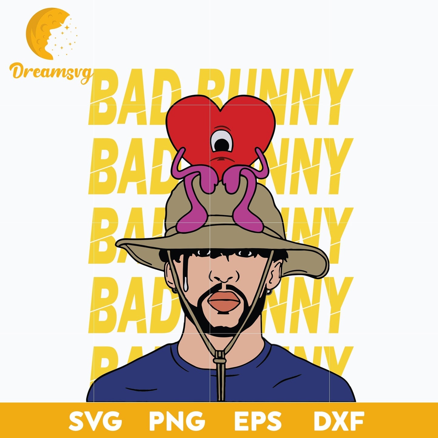 Bad Bunny svg, Un Verano Sin Ti Svg, layered svg, cricut svg, files for cricut, png, dxf, eps digital file.