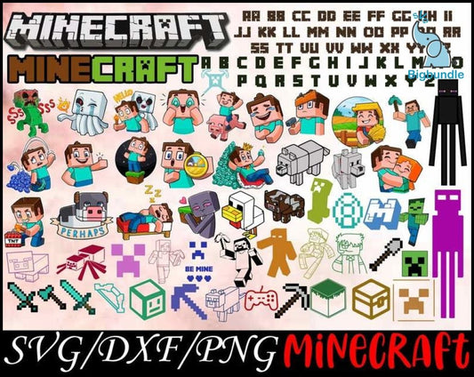 400+ Mine carf svg bundle cutting files for print and cricut
