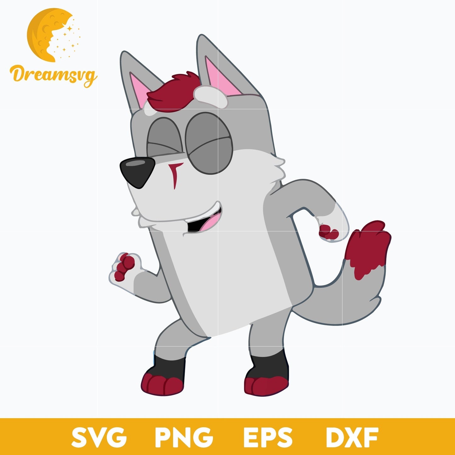 Bluey Svg, Bluey character svg, Bluey Cartoon svg, Bluey dog cartoon Svg, cartoon svg, png, dxf, eps digital file.