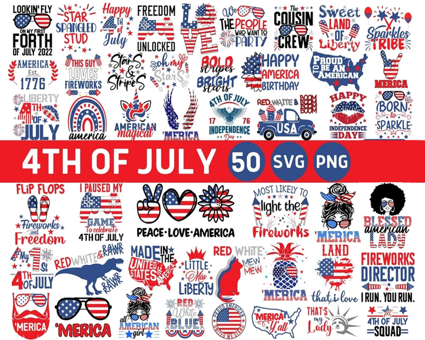 4th Of July SVG Bundle, 4th Of July Svg, America Flag Svg, Kids 4th Of July Svg, Patriotic Day Svg, Independence Day Svg
