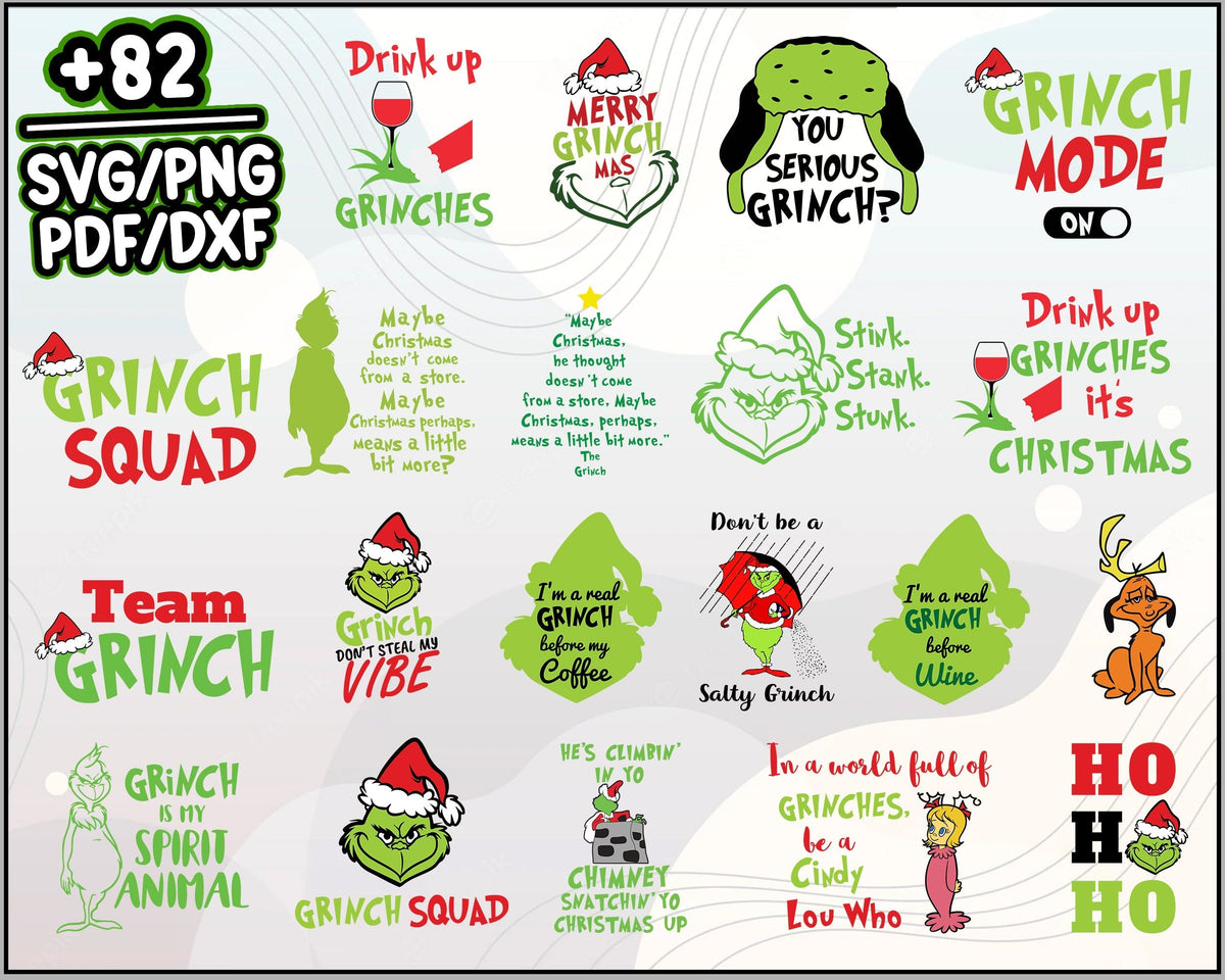 82+ The Grinch Merry Christmas SVG, Christmas SVG, PNG DXF EPS File.