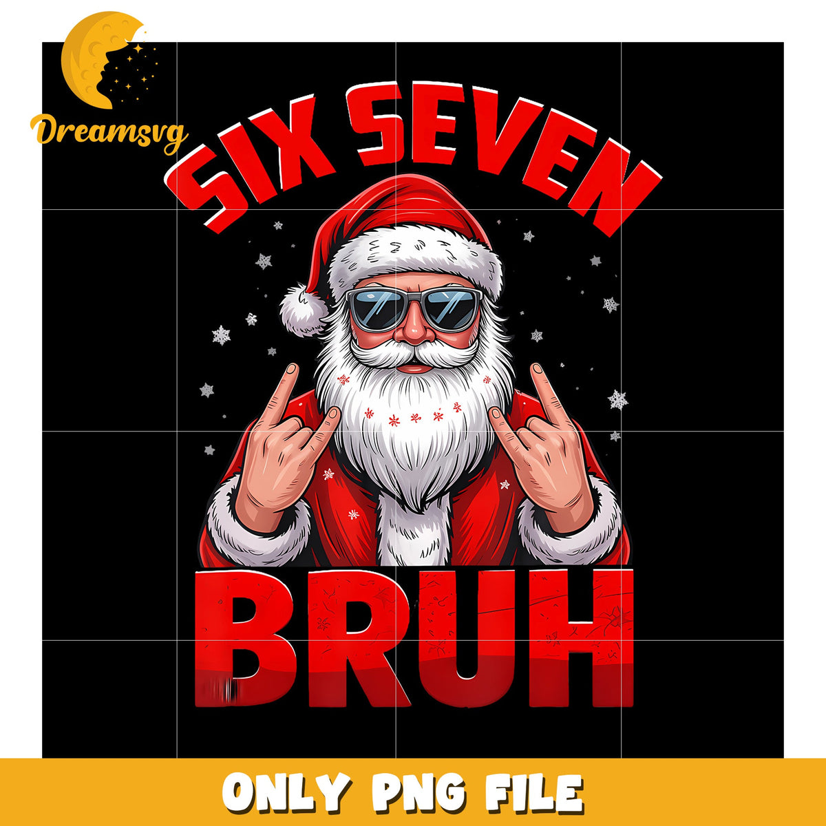 6 7 Funny Christmas Santa Rock On Six Seven Bruh png, funny jokes png