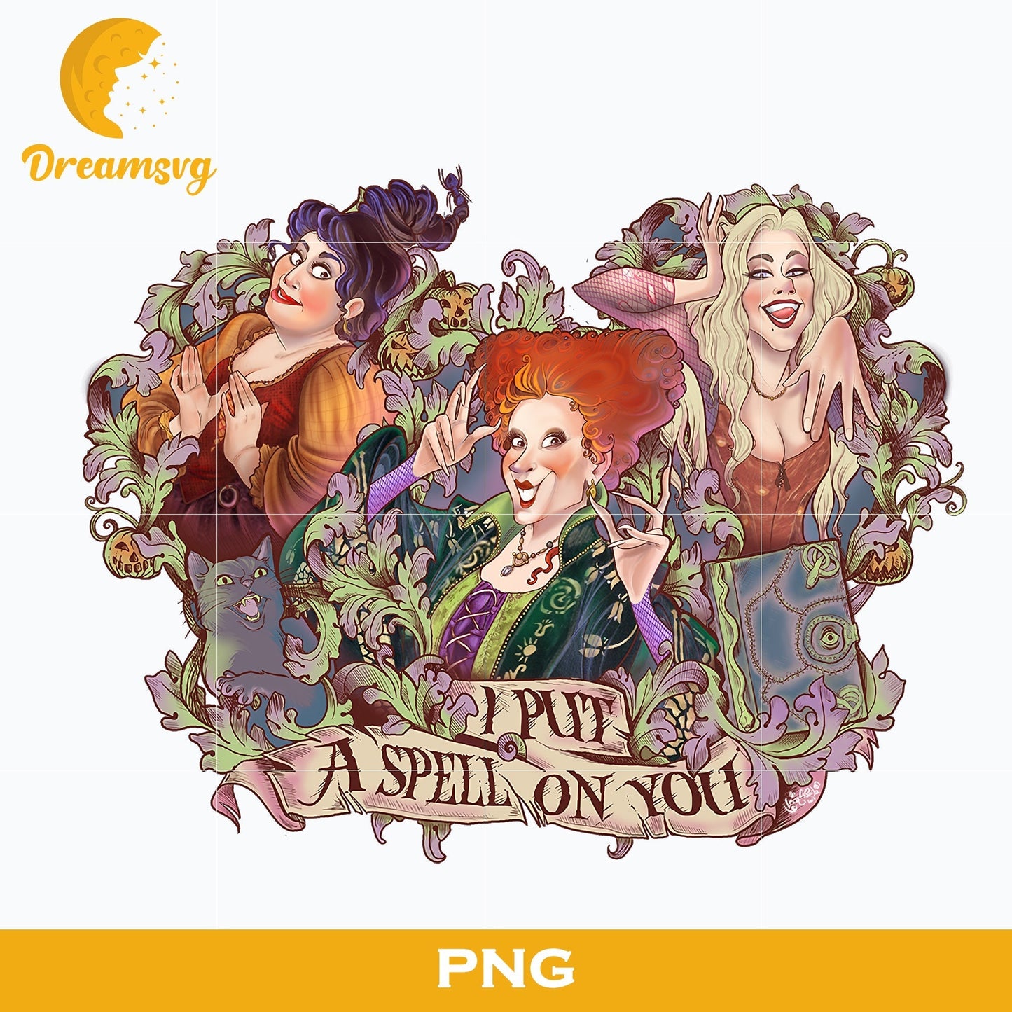 Sanderson Hocus Pocus PNG, Freddy Krueger Halloween, Scary Halloween, Horror Characters, Halloween svg, png digital file.