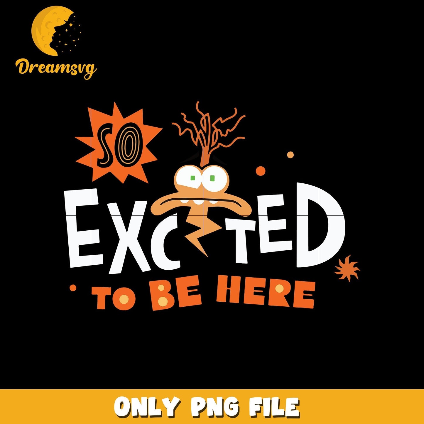 Anxiety So excited to be here Png, inside out png