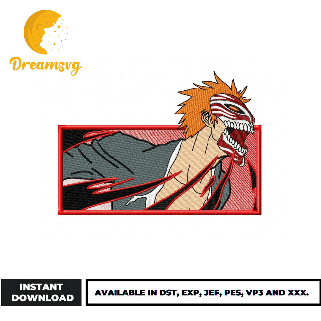 Ichigo Kurosaki embroidery design