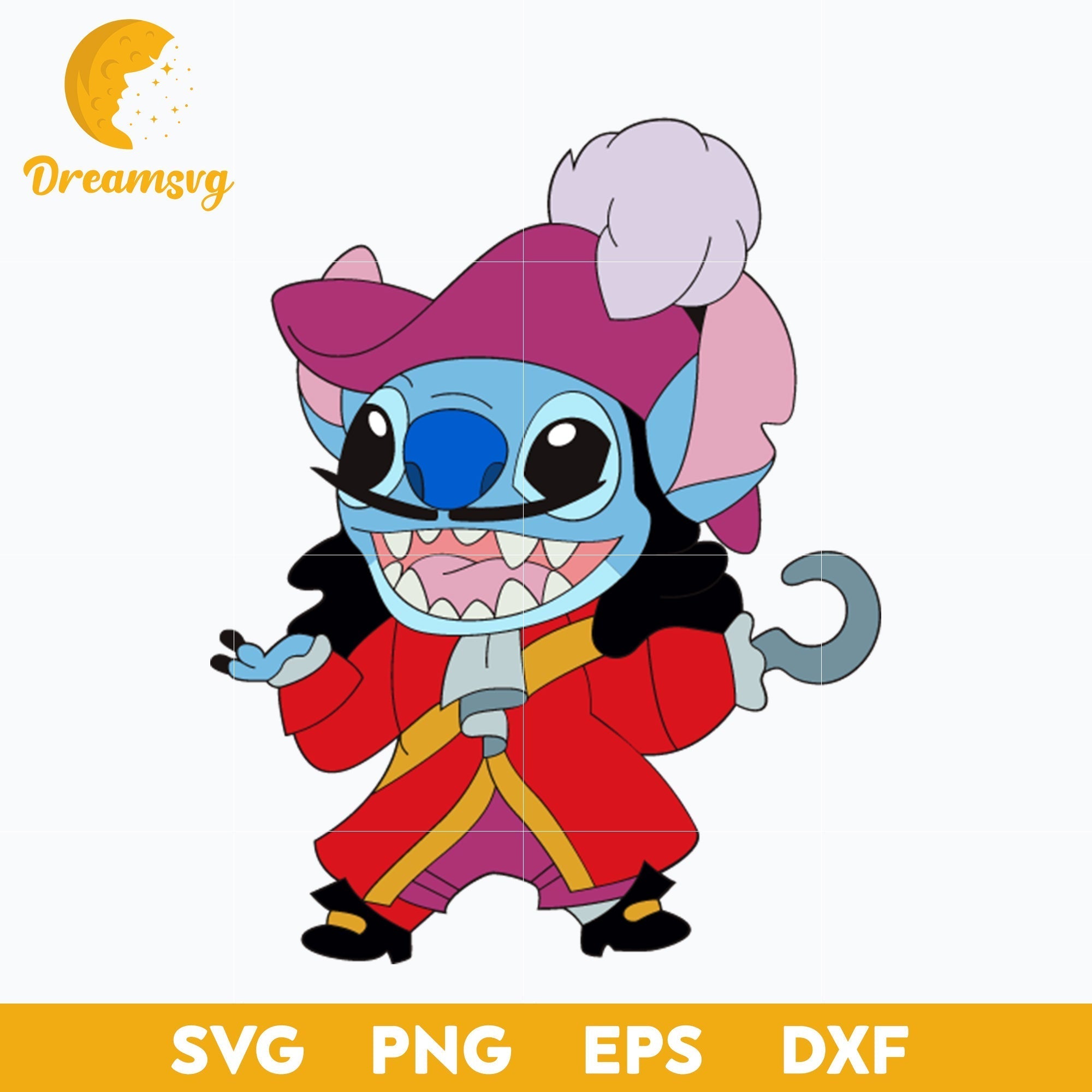 Stitch Pirate SVG, Stitch Suit Pirate SVG, Stitch Halloween SVG, Hallo