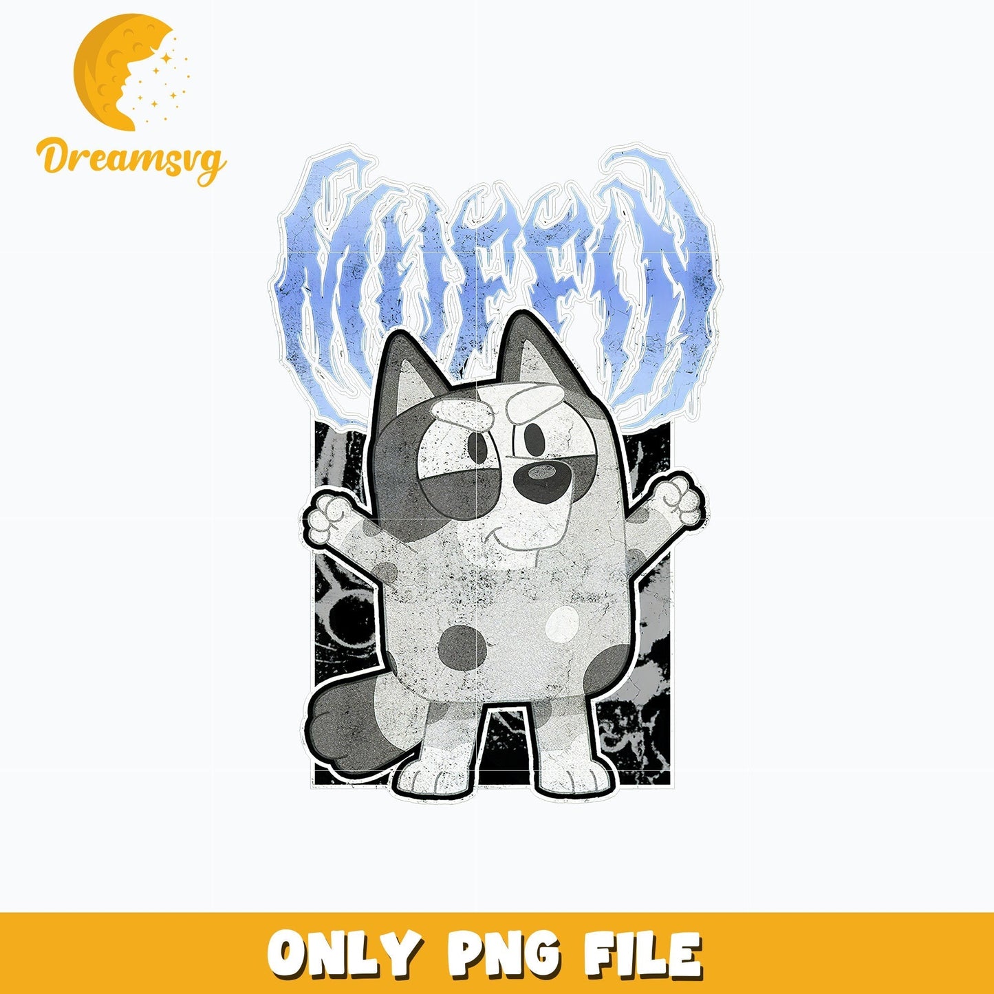 Bluey muffin horror cartoon png