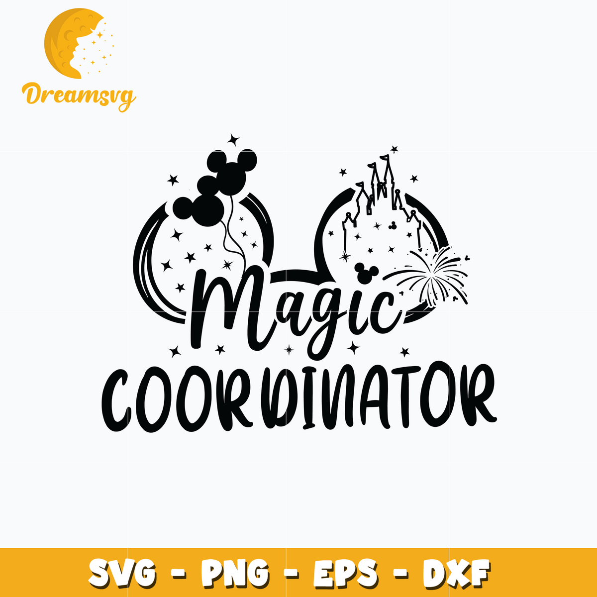 Mickey head magic coordinator svg