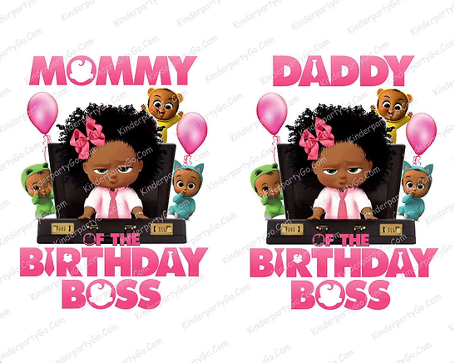 African American BOSS BABY png, African-American Boss Baby Birthday Girl, digital download