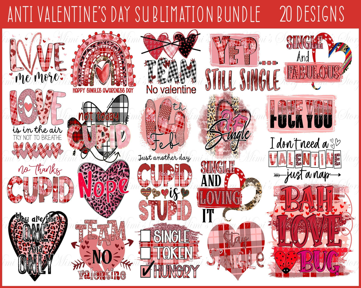 Valentine's day Sublimation, Valentines Day Sublimation bundle, Valentine Day love sublimation Design Digital Download, PNG, ClipArt