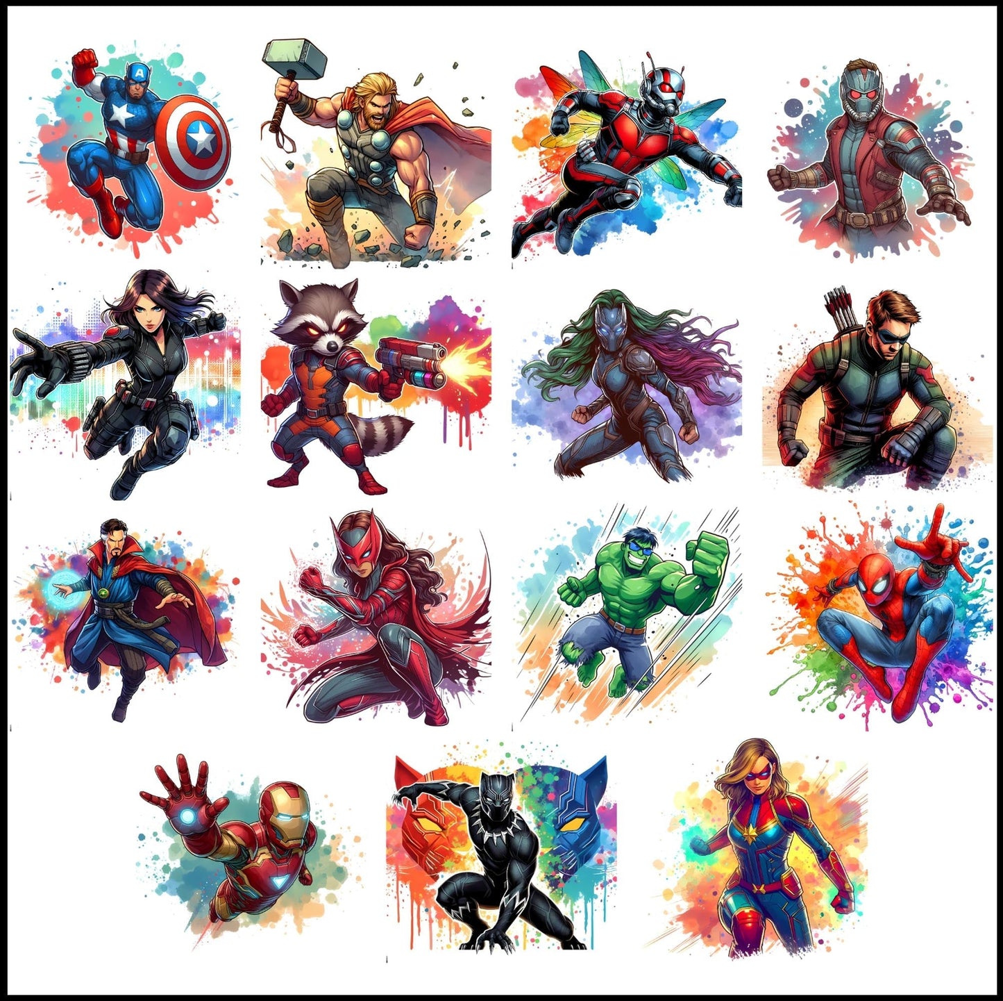 Marvel Png Bundle, Super Heroes Png Bundle