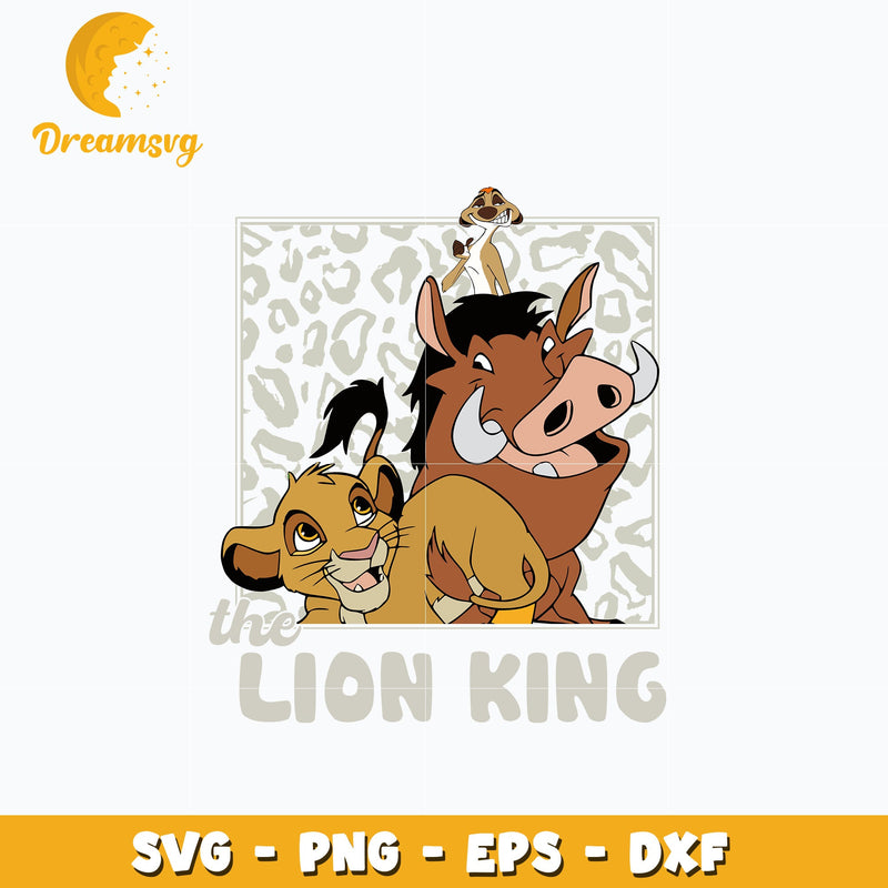 Simba and pumbaa lion king svg