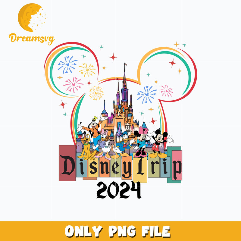 Mickey mouse head disney trip 2024 png
