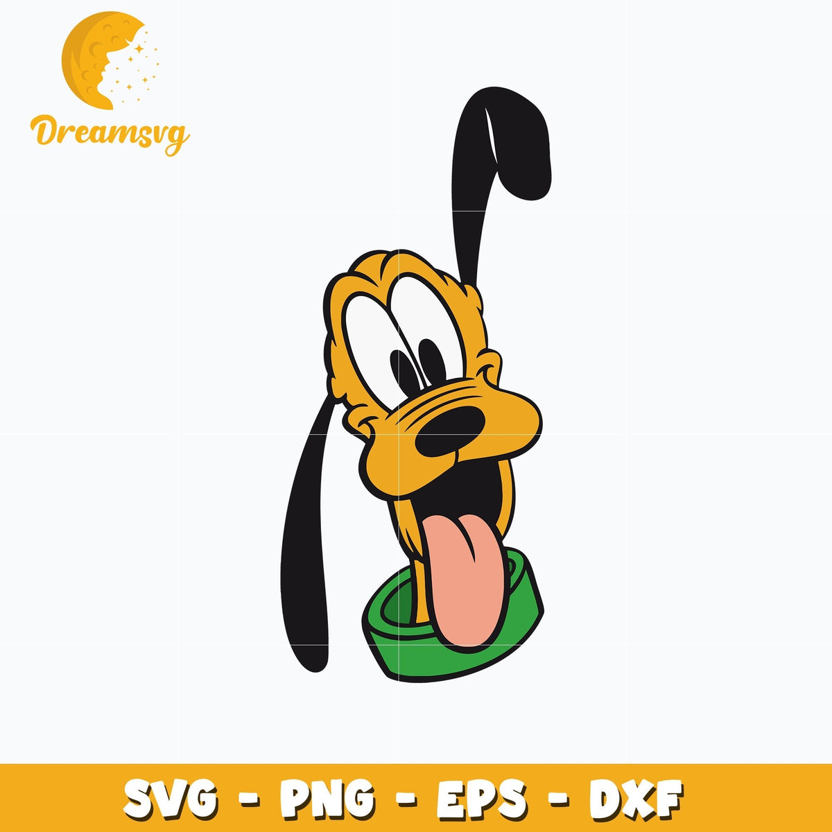 Pluto dog head svg