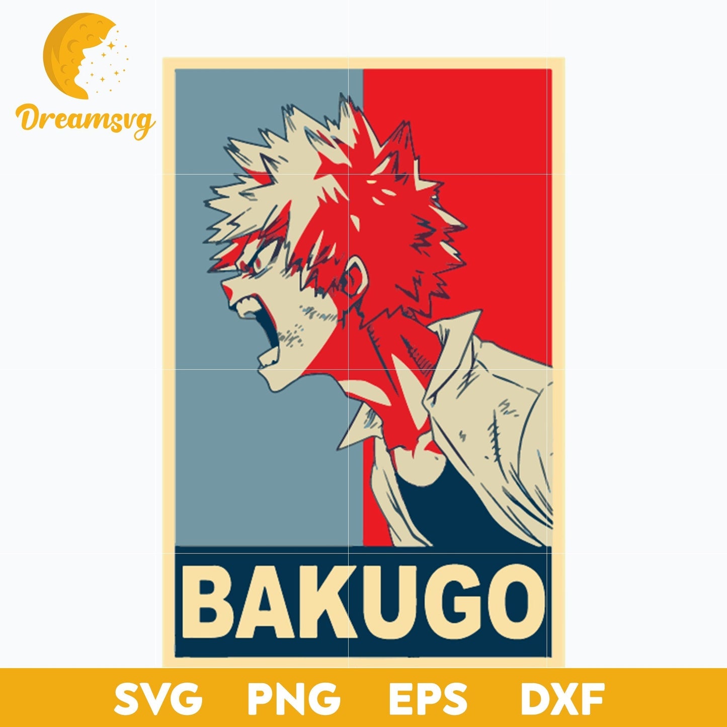 Bakugo Katsuki Svg, My Hero Academia Svg, Bakugo Katsuki Anime Svg, file for cricut, Anime svg, png, eps, dxf digital download