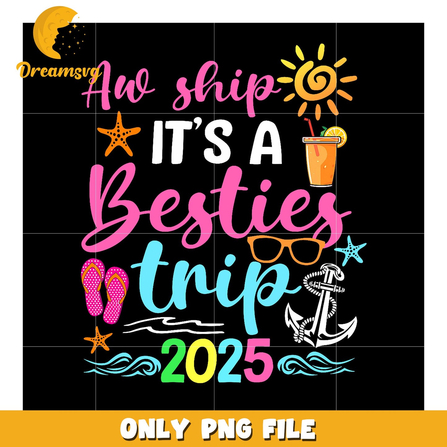Best Friends Trip 2025 PNG Design