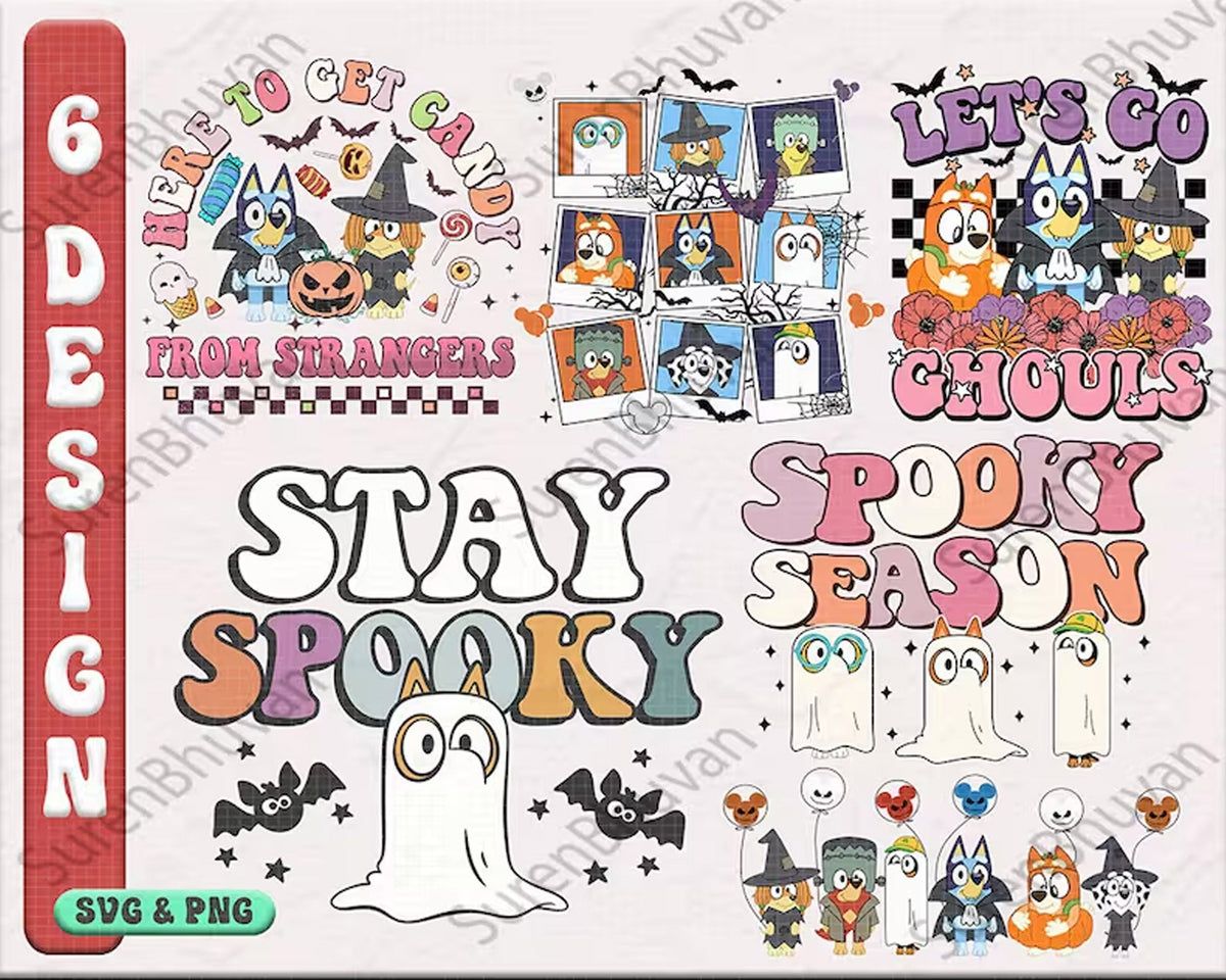 Copy of Bluey Halloween bundle svg, Ver 3