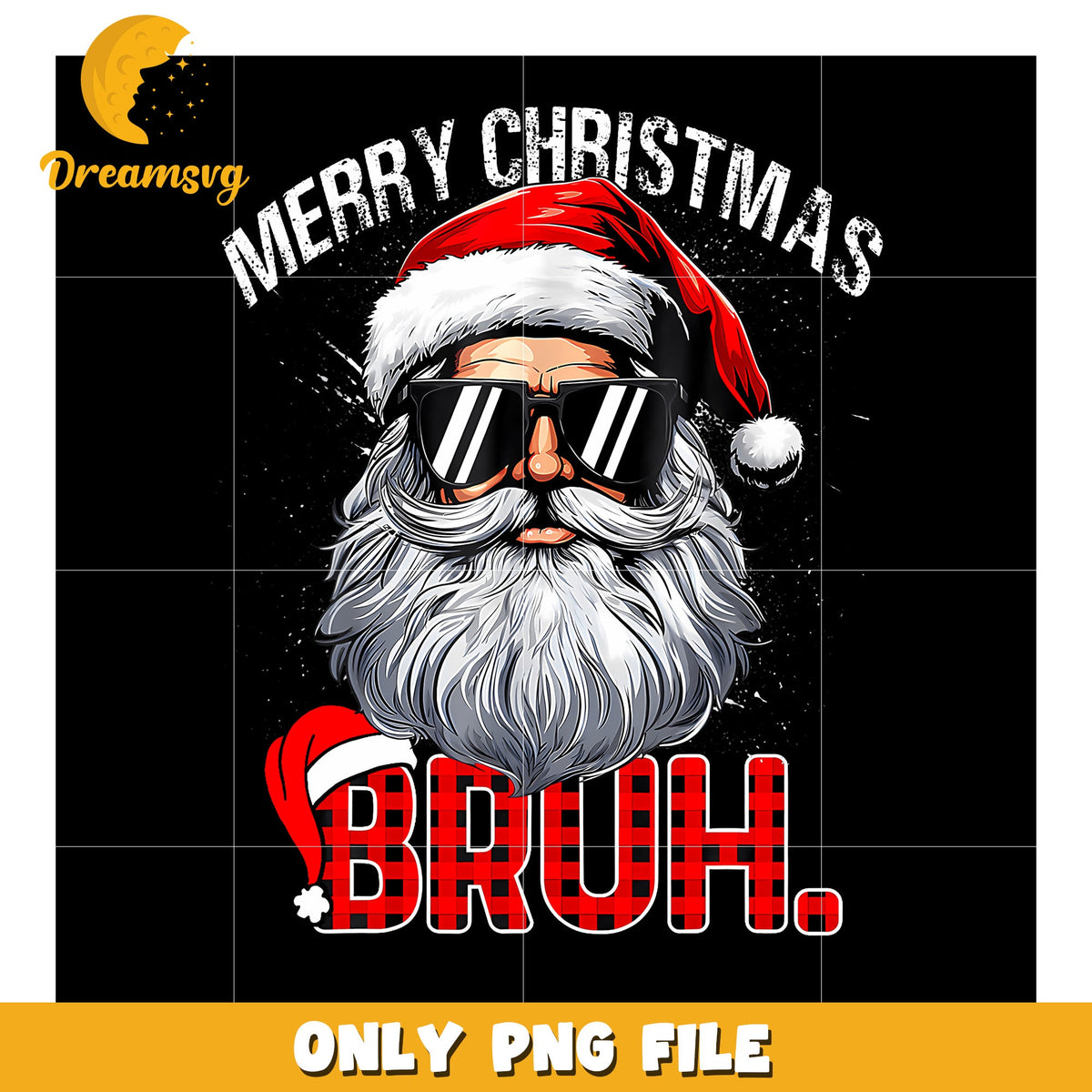 Bruh Santa Hat Funny Christmas png, memes png,