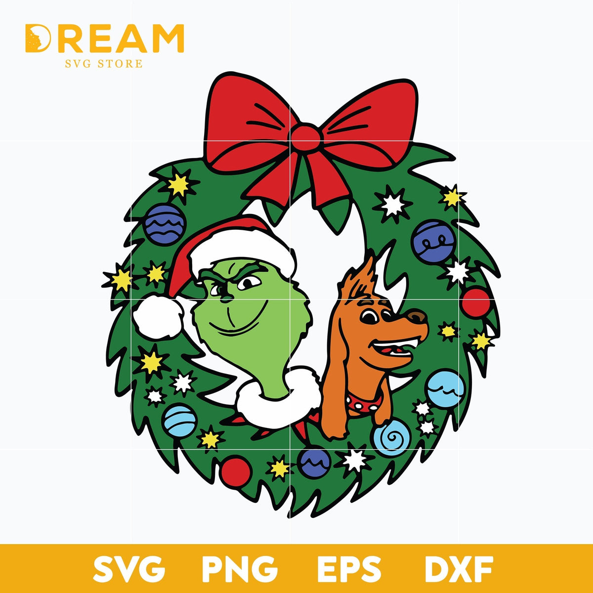 Grinch Max Christmas Wreath Svg, christmas svg, png, dxf, eps digital file CRM2011202L
