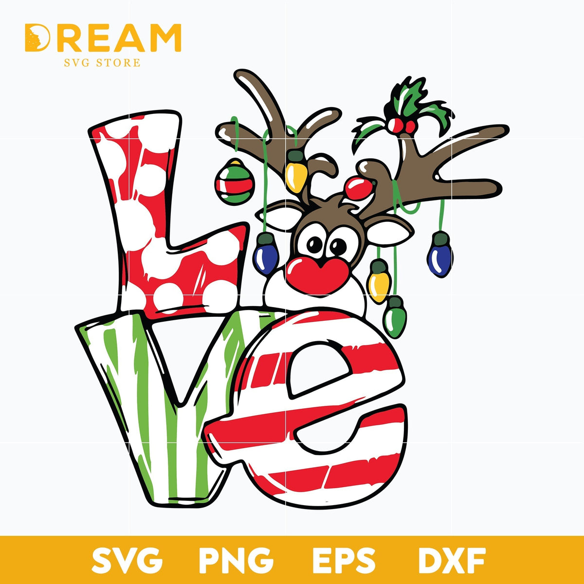 Love Reindeer christmas svg, christmas svg, png, dxf, eps digital file CRM2111206L