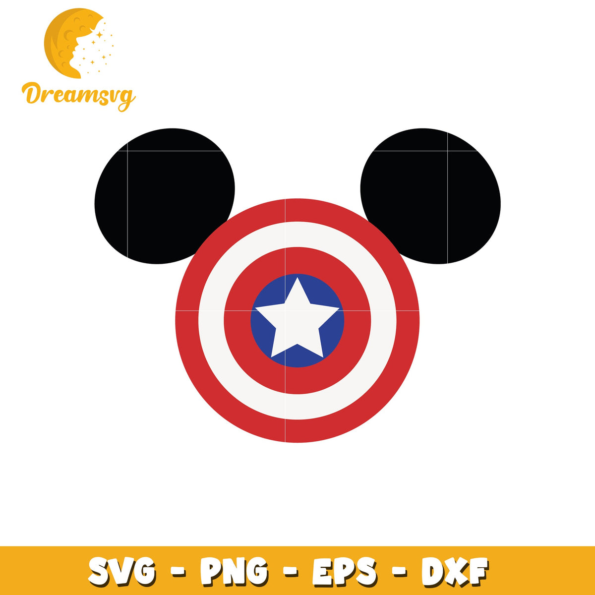 Captain America Mickey Mouse SVG