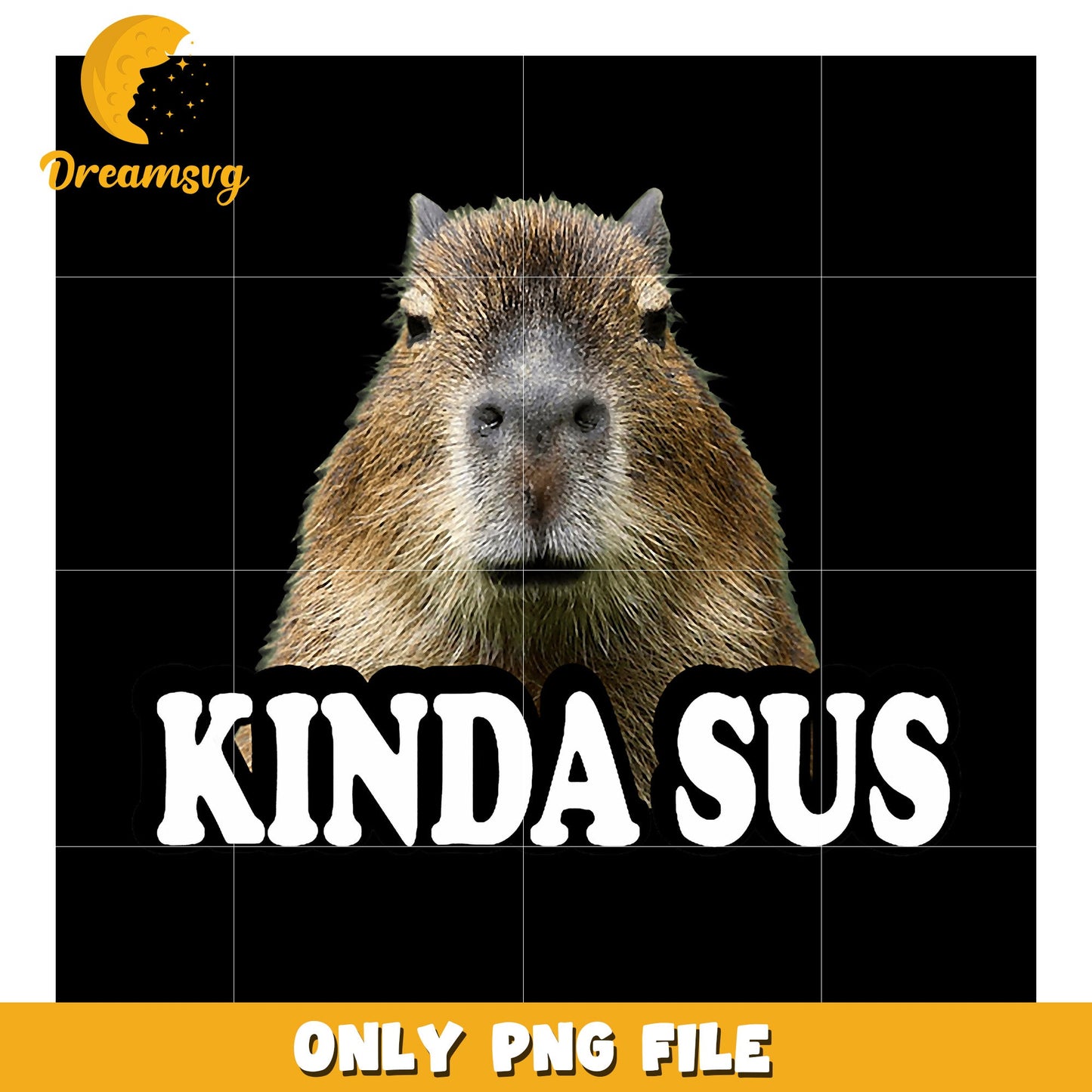 Capybara Kinda Sus PNG Download